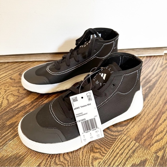 NWT adidas Stella McCartney Treino Mid Platform Shoes FX1955 Black - Picture 1 of 7